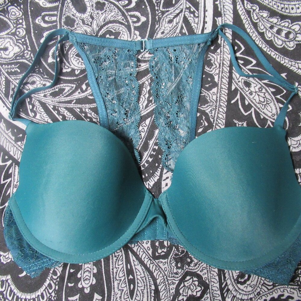 Apt. 9 Green Lace Racerback Bra Size 36C